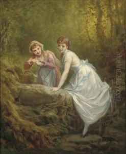 The Flower Pickers by Henri Pierre Picou