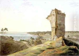 View from the Ruins of the Fort of Currah on the River Ganges