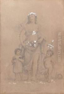 Les Quatre Saisons :le Printemps by Henri Pierre Picou