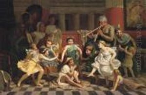 A Pompeiian Party by Henri Pierre Picou
