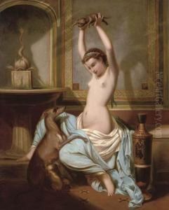 La Muse S'amuse by Henri Pierre Picou