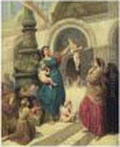 La Marchande D'amours A Venise by Henri Pierre Picou