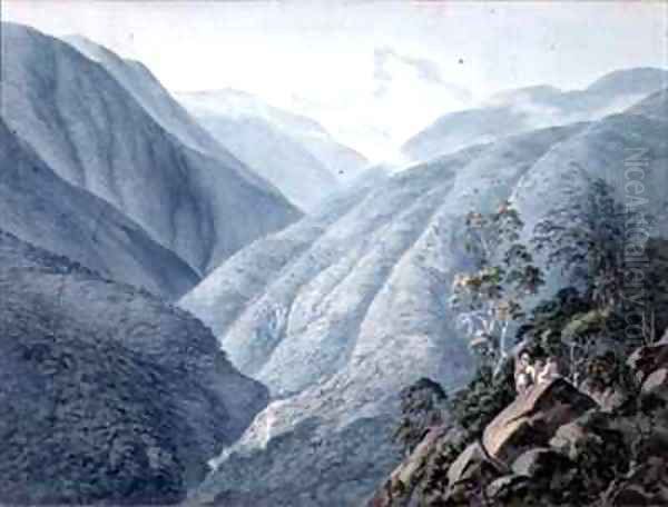 View from Murichon looking northwards up the channel of the Teenchoo on the road to Tacissudon Bhut - view 1