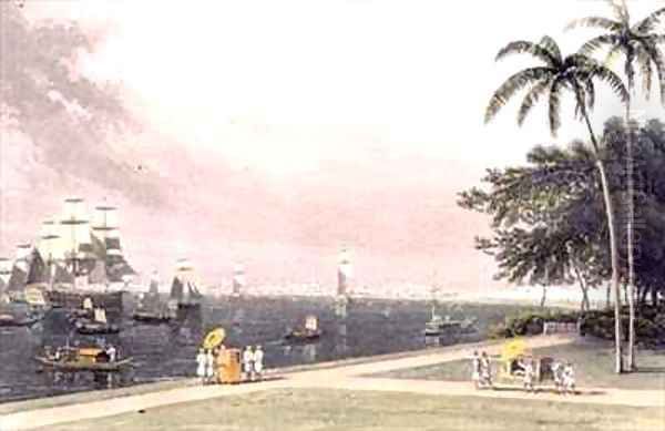 View of Calcutta from the Garden Reach by Thomas & William Daniell