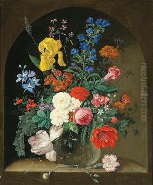 Flower Bouquet With Cloves And Butterflies - view 1