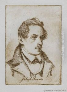 Portret Juliusza Slowackiego by Jozef Pieniazek