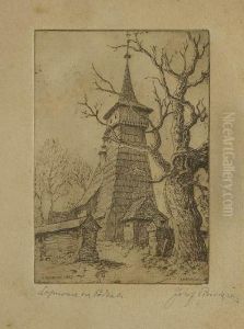 Kosciol W Lopusznej by Jozef Pieniazek