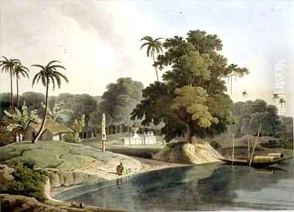 Near Bandell on the River Hoogly - view 1