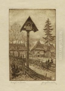 Krzyz Przydrozny W Lasku Na Podhalu, Ok. 1927 Krzyz Przydrozny W Lasku Na Podhalu, Ok. 1927
