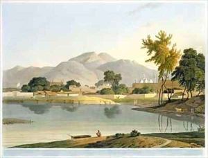 View at Nijeibabad near the Coaduwar Gaut Rohilcund by Thomas & William Daniell