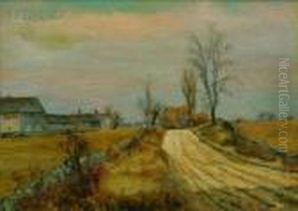Road To The Barn, Autumn - view 1