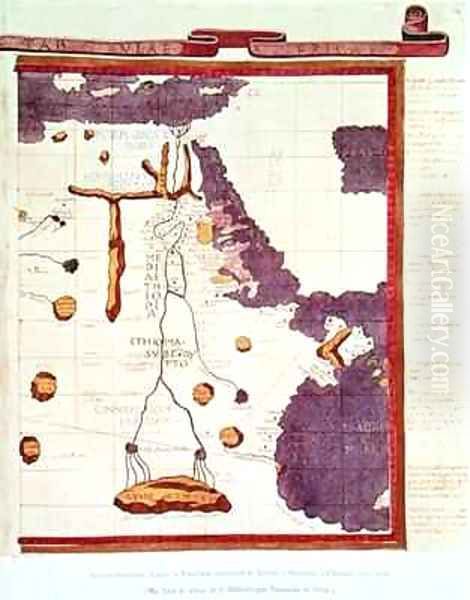 Map showing Egypt to Ethiopia - view 1
