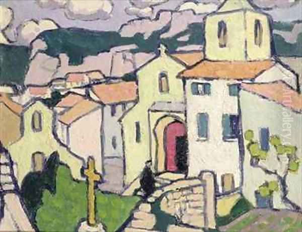 Les Baux the Priest enters his Church - view 1