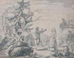 La Naissance De La Vierge by Jean-Baptiste-Marie Pierre