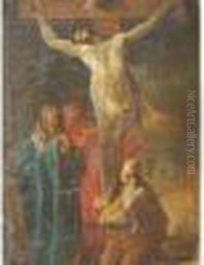 Marie Madeleine, La Vierge Et Saint Jean Au Pied De La Croix by Jean-Baptiste-Marie Pierre