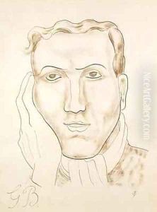 Portrait of George Barker by Jessica Stewart Dismorr