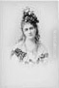 Rose Tremiere. Portrait Of The Countess Of Castiglione (rose Series) by Pierre L. Pierson