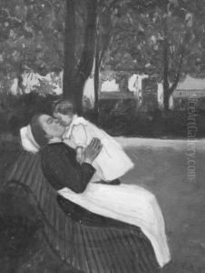 La Nurse Sur Un Banc by Fernand Piet