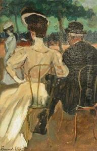 Pareja En El Parque. by Fernand Piet