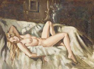A reclining female nude