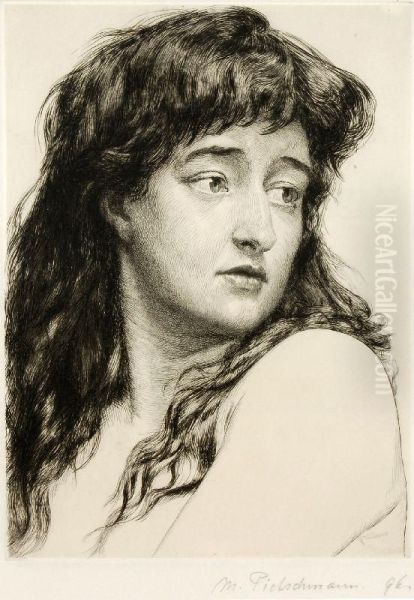Portrait Einerjungen Frau Mit Offenem Haar - view 1