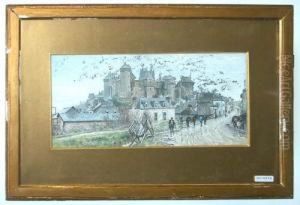 Ansicht Auf Vitre. 1873. by Ludovic Piette