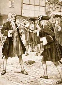 Handel settles an affair of honour by Arthur A. Dixon