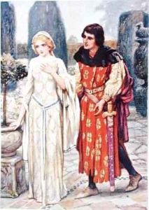 Sir Lancelot and Elaine by Arthur A. Dixon