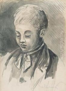 Head Of A Boy by Leopold Pilichowski