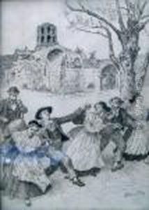 La Danse by Charles Henri Pille