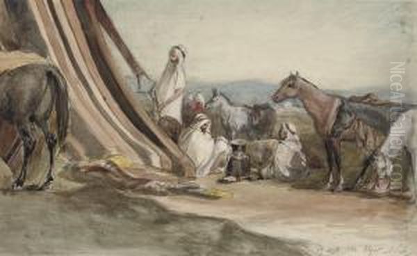 An Arab Encampment In Algeria - view 1