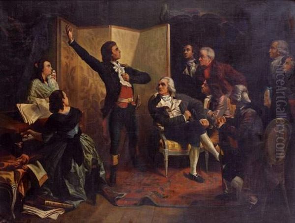 Rouget De L'isle Chantant Pour 
La Premiere Fois La Marseillaise Chez Dietrich Maire De Strasbourg - view 1