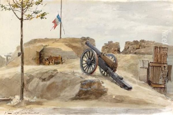 Un Canon Sur Des Fortifications, Porte Maillot - view 1