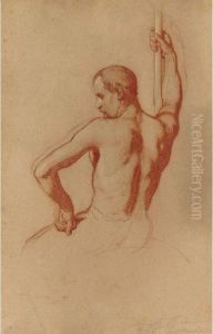 Study Of St. Andrew For The Cathedral Of St. Eustache by Isidore Alexandre Augustin Pils