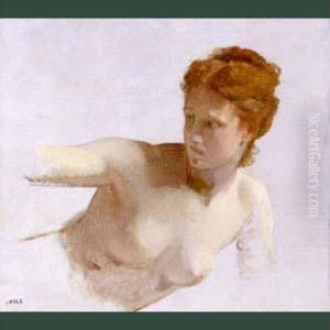 Figure De La Victoire, Etude Pour L'opera De Paris by Isidore Alexandre Augustin Pils