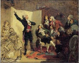 Rouget De L'isle Chantant Pour 
La Premiere Fois La Marseillaise Chez Dietrich, Maire De Strasbourg