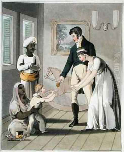 A European Lady and her Family - view 1