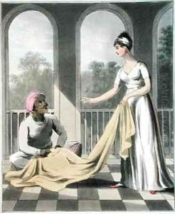 A European Lady giving instructions to her Durzee by Charles D'Oyly