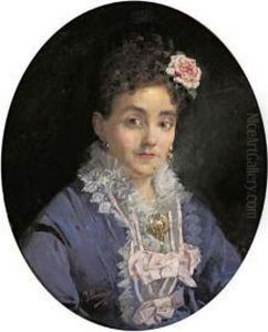 Retrato Femenino by Ignacio Pinazo Camarlench