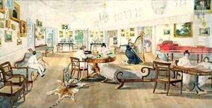The Summer Room in the Artists House at Patna India The Summer Room in the Artists House at Patna India