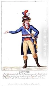 Costume of a Representative of The French People in the Army by Pierre Duflos