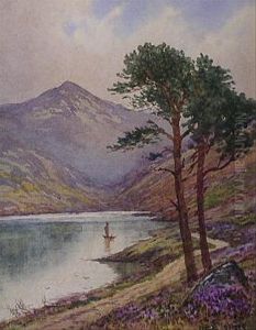 Sailingvessel On Lake by Douglas Houzen Pinder