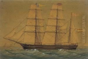 The Spanish Barque Reusense by Jose Pineda Guerra