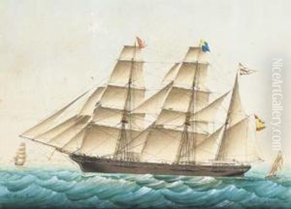 The Spanish Three-masted Barque Anibal - view 1