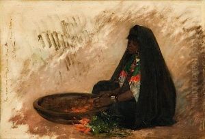 La Marchande De Legumes by Gustave Nicolas Pinel