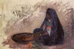 Femme Preparant Un Repas