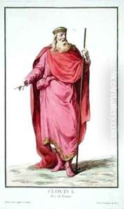 Clovis I 481-511 King of the Salian Franks by Pierre Duflos