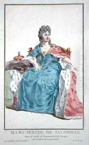 Margaret 1353-1412 Queen of Denmark Norway and Sweden by Pierre Duflos