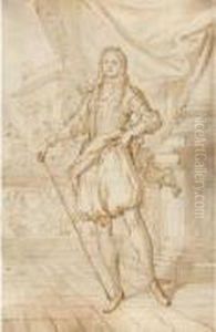 Portrait De Gentilhomme, Membre Presume De La Famille Grillo by Paolo Girolamo Piola