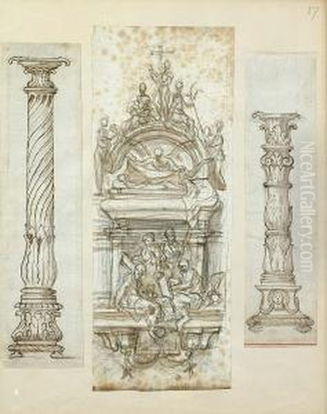 Design For A Funerary Wall-monument - view 1
